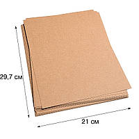 Крафтовая бумага для упаковки ЮТЭК в листах формата А4 (210*297мм), плотность 90 г/м2, упаковка 250 листов
