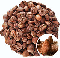 Кофе в зернах СВЕЖЕОБЖАРЕННЫЙ Crema Aroma 1 кг. Идеальное сочетание Арабика и Рабуста