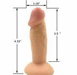 Фалоїмітатор на присоску 12 см, дилдо фаллос, інтимні іграшки, фото 7