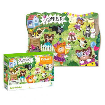 Дитячі пазли 300417 "Проздник котиків" 30 елементів