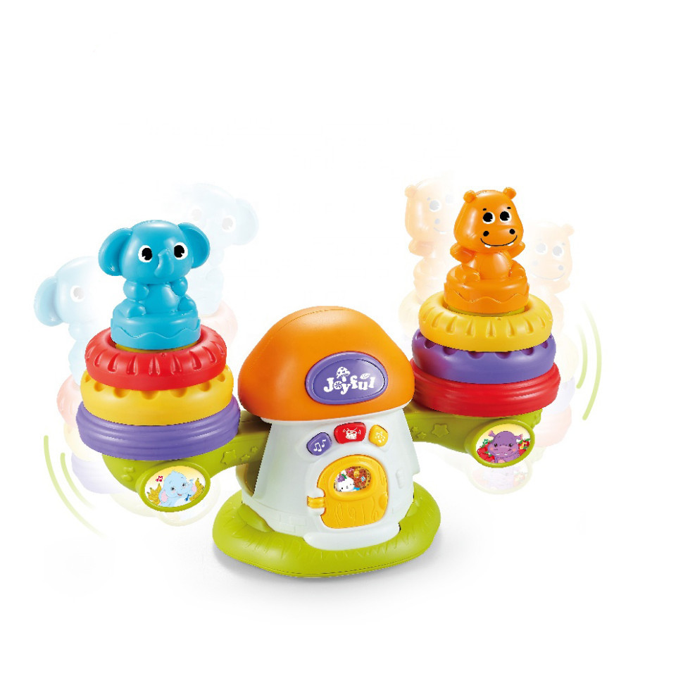 Музична розвивальна іграшка "Веси" QF366-043 зі світловими ефектами (Жовтогарячий), фото 1