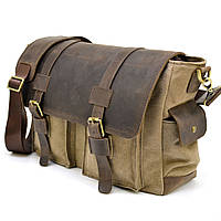 Мужская сумка через плечо из канваса и кожи RSc-6690-4lx TARWA