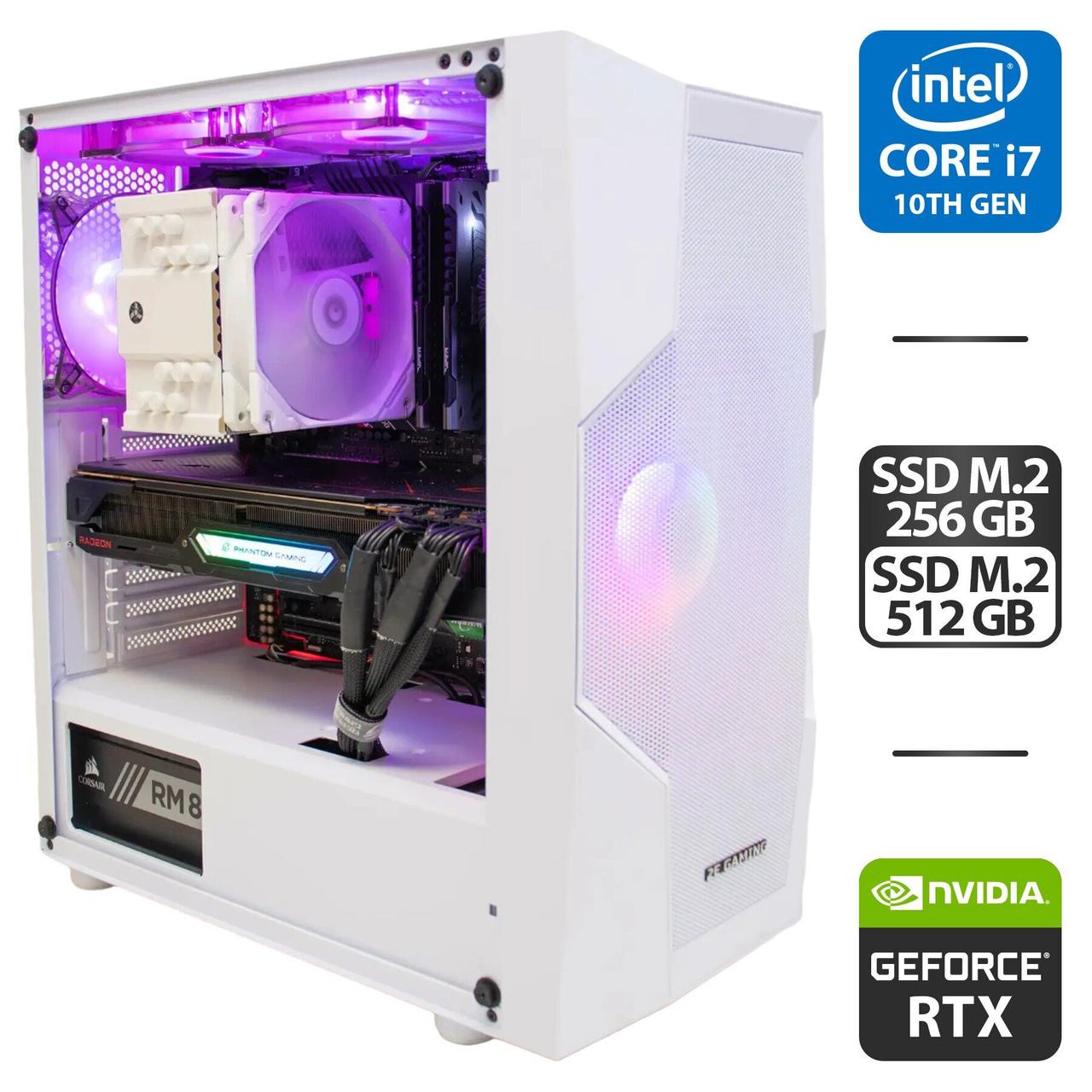 Ігровий ПК 2E Gaming Turbo MT/ Core i7-10700K/ 64 GB RAM/ 256 GB SSD + 512 GB SSD/ GeForce RTX 3090 24GB/ 850W
