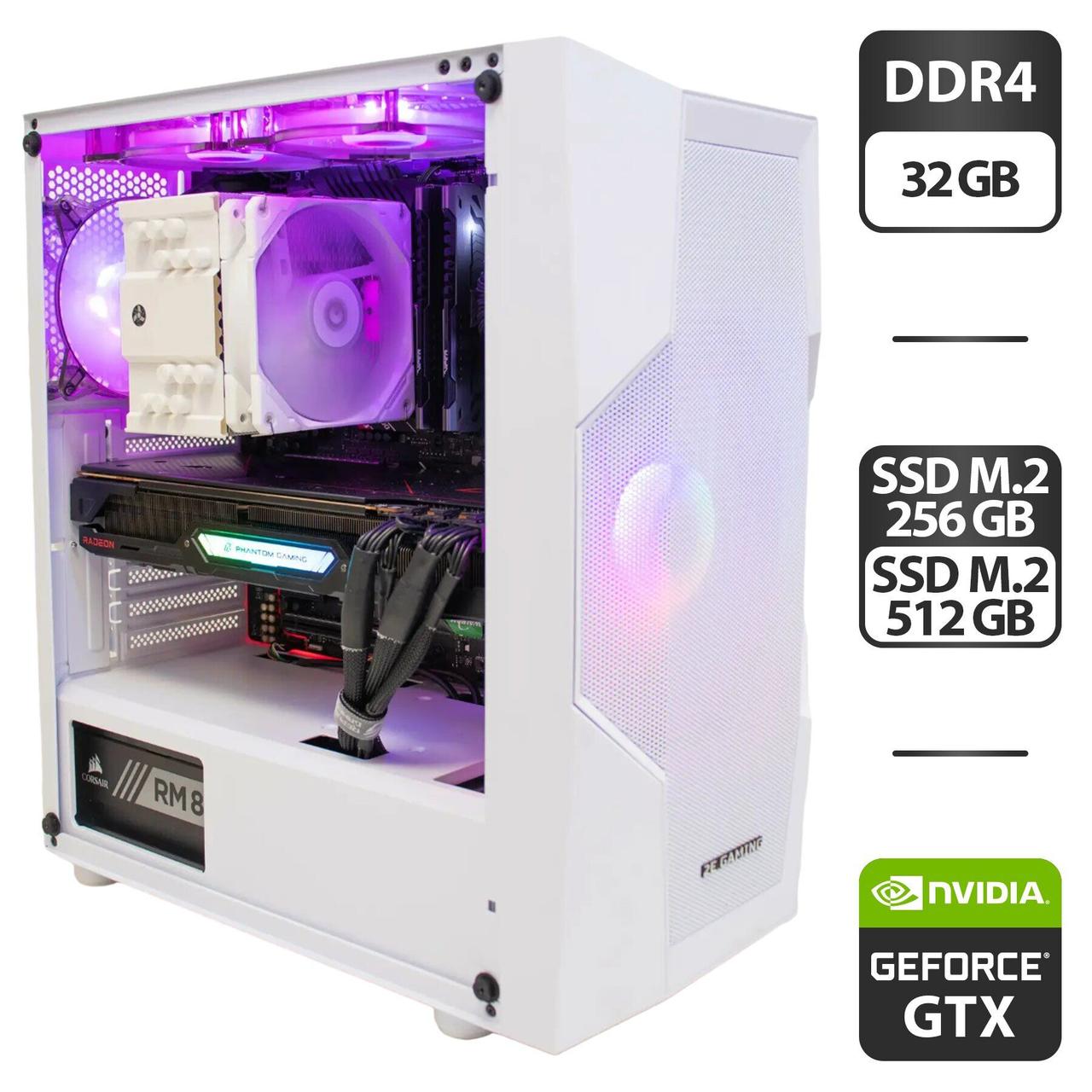 Ігровий ПК 2E Gaming Turbo MT/ i7-10700K/ 32GB RAM/ 256GB SSD+512GB SSD/ GTX 1660 Super 6GB/ 850W