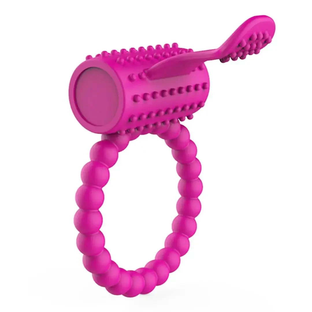 Ерекційне кільце з вібрацією для підсилення ерекції у чоловіків, фото 1