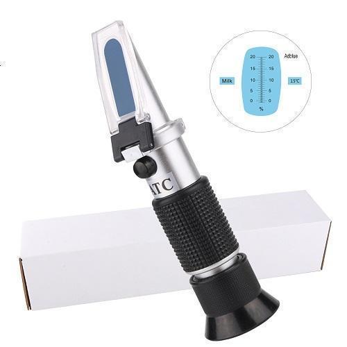 Рефрактометр для концентрації білка та сухих речовин у молоці 0-20% RZ128, портативний ручний прилад