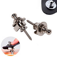 Стреплоки, замки, кріплення для гітарного ременя, 2 шт. для електрогітари, хромована мідь