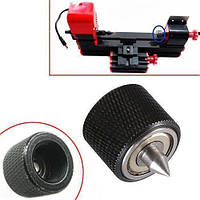 Центр станочний обертовий обертання М12x1 для міні токарного станка, розмір 2.3 x 1.9 см