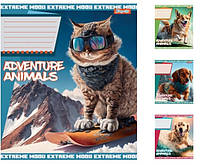 Тетради А5/24 линия 1В Adventure animals, тетрадь учащихся. 20 шт. в уп. 766380 766380 ish