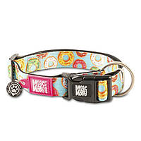 Max&Molly Smart ID Collar Donuts Нашийник з QR-кодом, малюнок "Пончики" S