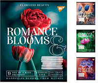 Зошити А5/60 клітинка YES Romance blooms, зошит для записів 10 шт. в уп. 766473