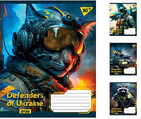 Зошити А5/36 клітинка YES Defenders of Ukraine, зошит для записів 15 шт. в уп 766409.