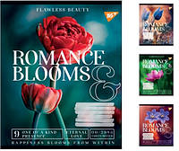 Зошити А5/18 клітинка YES Romance blooms, зошит учнів. 25 шт. в уп. 766332