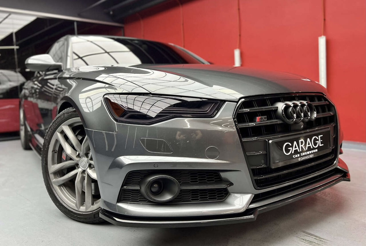 Спліттер Audi A6 C7 S-line \ S6 C7 (15- 18) елерон тюнінг обвіс (V2)