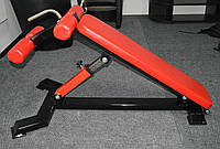 Профессиональная скамья для тренировки мышц пресса с регулировкой 20-40 градусов