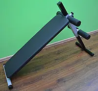 Профессиональная скамья (тренажер) для тренировки пресса и спины с регулировкой 20-40 градусов