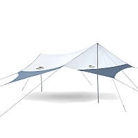 Тент для туризму та активного відпочинку з двома стійками Naturehike UPF50+ Hexagon tarp 520*460 см