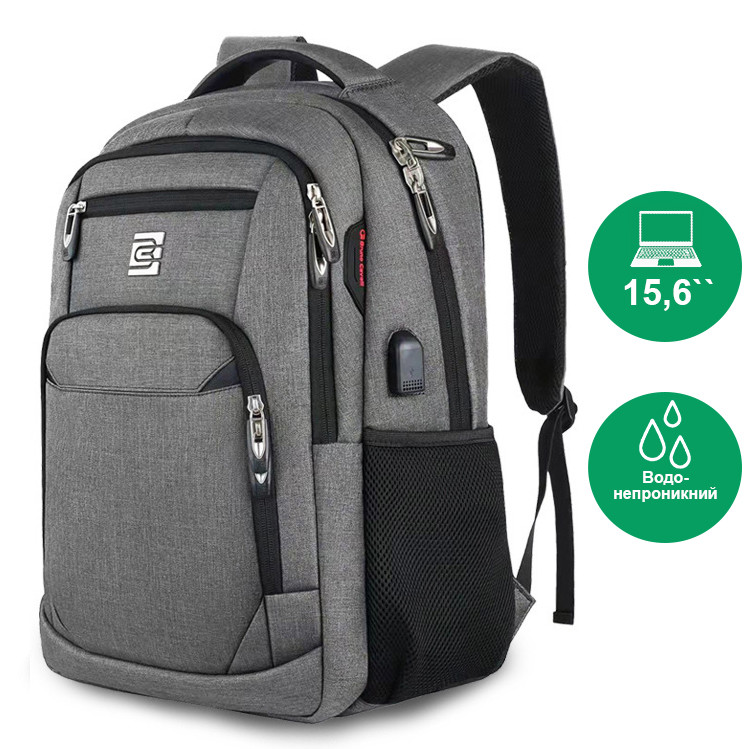 Рюкзак Bruno Cavalli 8689 сірий, фото 1