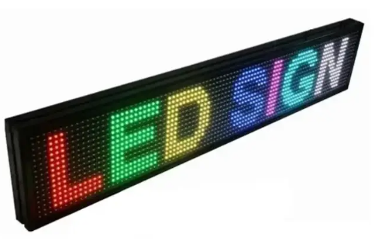 Бегущая строка RGB LED 135*23 см, табло для рекламы, Светодиодная ...