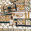 Хустка Louis Vuitton шовкова з ручною підшивкою, фото 10