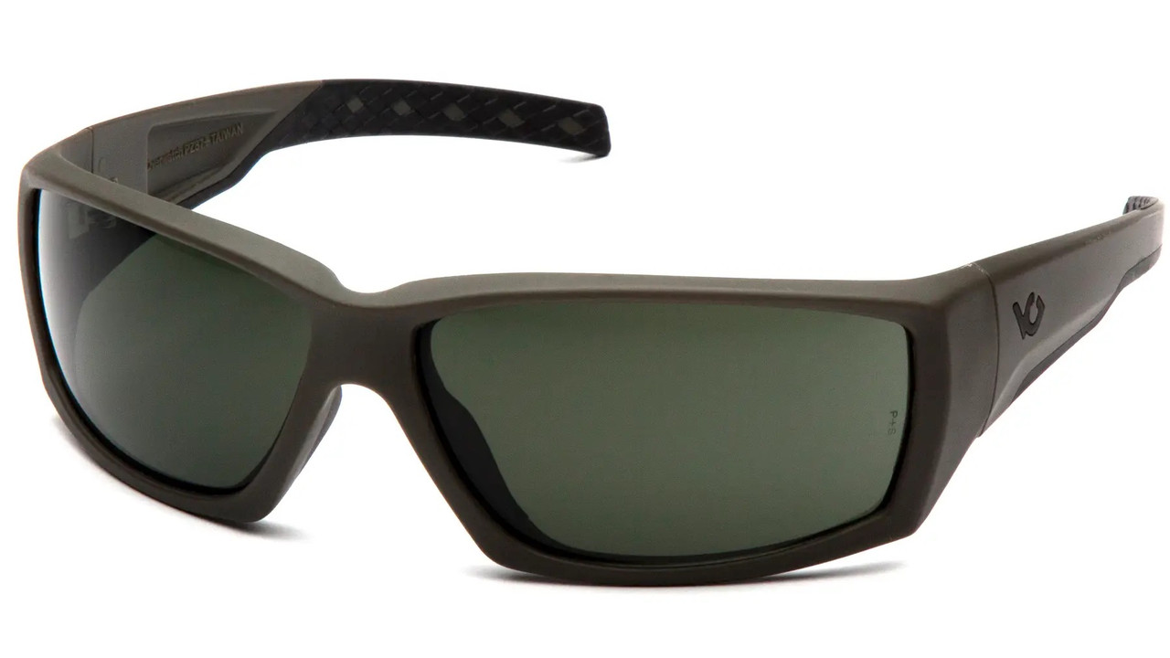 Окуляри захисні Venture Gear Tactical OverWatch Green (forest gray) Anti-Fog чорно-зелені в зеленій оправі