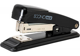 Степлер 20 арк метал Economix №24/6, 26/6 чорний