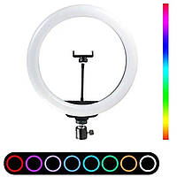 Кольцевая RGB лампа 30 см MJ 300 Soft Ring Light / Светодиодная LED лампа для блогера / Лампа кольцо