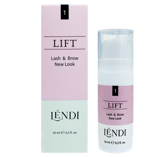 Lendi, Розчин для ламінування вій та брів №1 "Lash & Brow New Look", 10 мл, дозатор