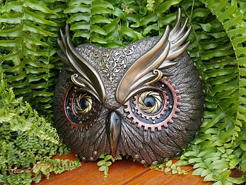 Статуетка настінна Veronese Маска Сова Стимпляк 76780A4