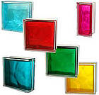 Спеціальний склоблок Colored Corner Wave кольоровий 190х80 мм серія Basic, фото 7