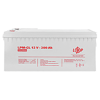 Акумулятор гелевий LogicPower LPM-GL 12V-200 Ah | Гелева акумуляторна батарея 200 Ah GEL | АКБ 200 Аг (4156)