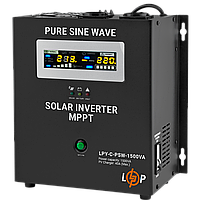 Сонячний інвертор (ДБЖ) LogicPower LPY-С-PSW-1500VA (1050Вт) MPPT 24V (19541)
