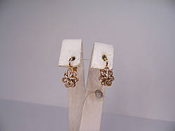 Золоті жіночі сережки "Квітка" 2,84 г