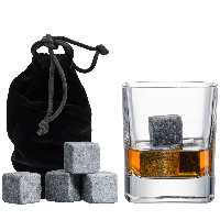 Камни для охлаждения виски Whiskey Stone, 9шт / Кубики для охлаждения напитков / Набор камней для охлаждения