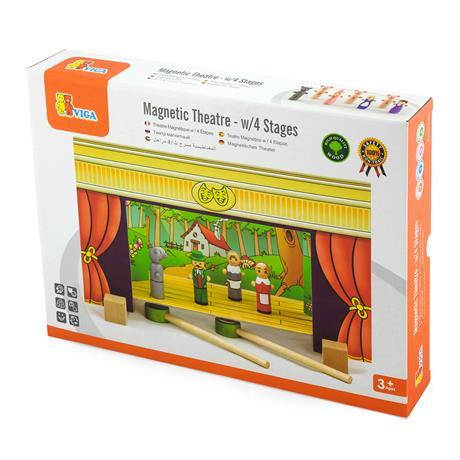 Ігровий набір дерев'янний Viga Toys Магнітний кукольний Театр (56005), фото 2