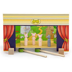 Ігровий набір дерев'янний Viga Toys Магнітний кукольний Театр (56005), фото 2
