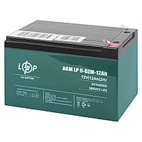 Тяговий свинцево-кислотний акумулятор LP 6-DZM-12 Ah LogicPower | AGM 12V 12Ah | АКБ 12В 12Аг (3536)