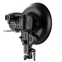 Кільцевий спалах LED-лампа Falcon Eyes DVR-300D з кріпленням для камери, фото 3