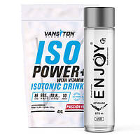 Набір Маракуя Ізотонік ISO Power 450 г ТМ Вансітон + Вода ENJOY Печаївська негазована 0,5 л