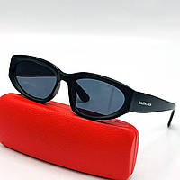 Модні сонцезахисні окуляри BALENCIAGA жіночі чорні, очки баленсиага 2023 солнцезащитные женские брендовые лето