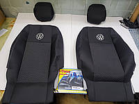 Чехлы на сиденье в авто, модельные, авточехлы VOLKSWAGEN Polo седан с 2010 г. Цельная спина
