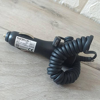 Зарядний пристрій Nokia DC-6 micro USB Автомобільна зарядка Чорний (KG-8479)