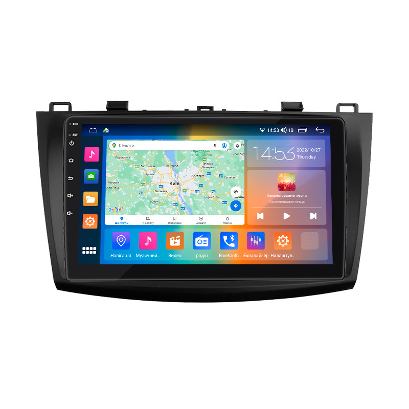 Штатна магнітола Lesko для Mazda 3 II (BL) Рестайлінг 2011-2013 IPS 9" 4/64Gb CarPlay 4G Wi-Fi GPS Prime 1 шт.