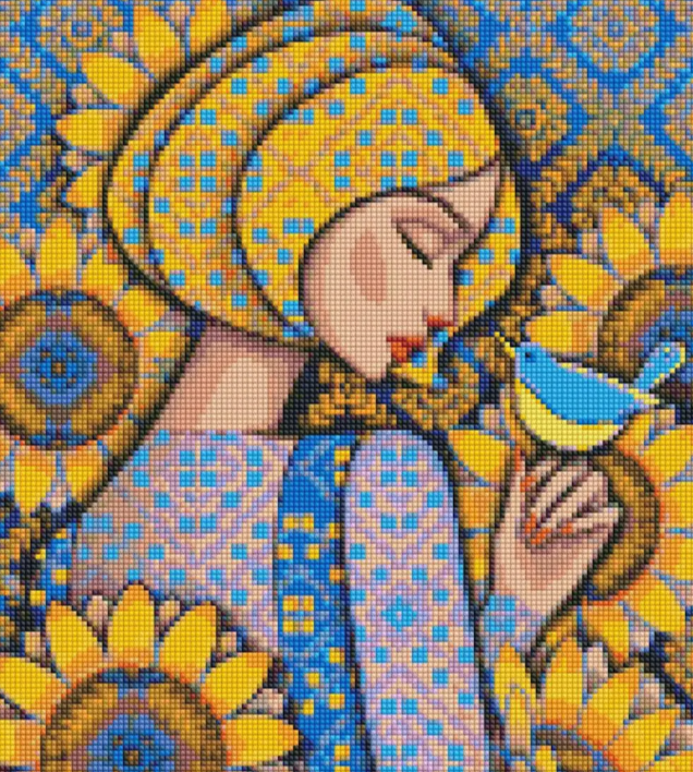 Алмазна мозаїка дівчина 