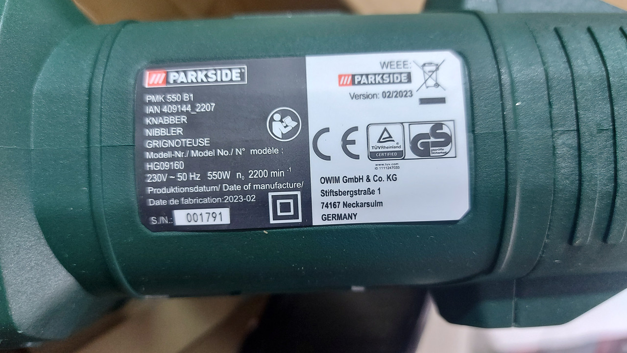 електроножиці Parkside цена: на 2350 W B1, для 550 ₴, Висічні металу 550 (ID#1853710066), PMK купить