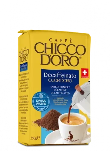Кава мелена Chicco D'oro Decaffeinato 250 гр без кофеїну