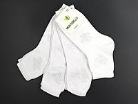 Детские носки короткие Montebello белые ажурные с люрексом хлопковые для девочек демисезонные 12 пар/уп 1 год