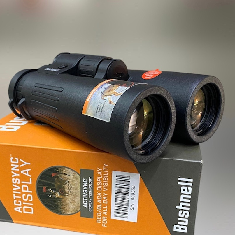 Бінокль-далекомір Bushnell Fusion X 10x42 мм з балістичним калькулятором, всепогодний тактичний далекомір бінокль