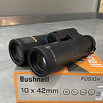 Бінокль-далекомір Bushnell Fusion X 10x42 мм з балістичним калькулятором, всепогодний тактичний далекомір бінокль, фото 4