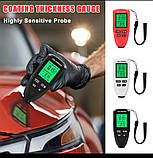 Вимірювач товщини фарби MGECD HW-300PRO Товщиномір тестер цифровий ультразвуковий, фото 8